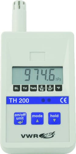 2g. vwr®, thermo hygrometer with barometer