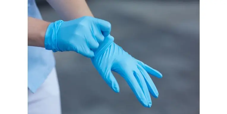 5 b. lab gloves